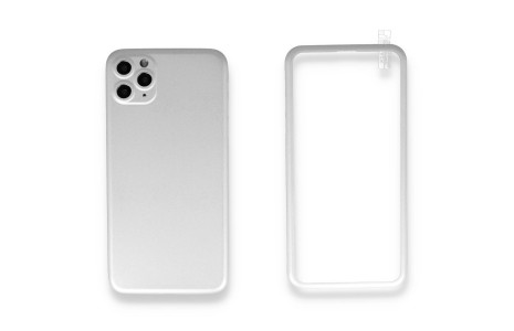 Newface iPhone 11 Pro Kılıf 360 Full Body Silikon Kapak - Beyaz