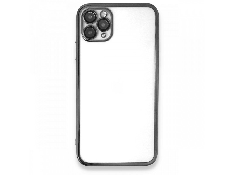 Newface iPhone 11 Pro Kılıf Razer Lensli Silikon - Gümüş