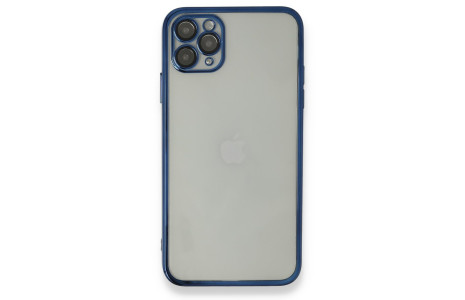 Newface iPhone 11 Pro Kılıf Razer Lensli Silikon - Mavi
