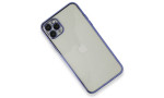 Newface iPhone 11 Pro Kılıf Razer Lensli Silikon - Mor