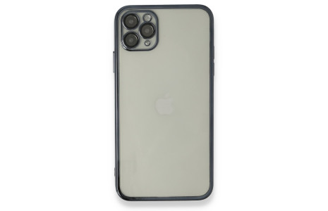 Newface iPhone 11 Pro Kılıf Razer Lensli Silikon - Siyah