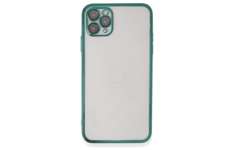 Newface iPhone 11 Pro Kılıf Razer Lensli Silikon - Yeşil
