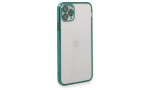 Newface iPhone 11 Pro Kılıf Razer Lensli Silikon - Yeşil