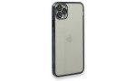 Newface iPhone 11 Pro Max Kılıf Razer Lensli Silikon - Siyah