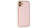 Newface iPhone 12 Kılıf Coco Karbon Silikon - Pembe