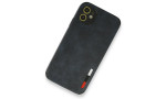 Newface iPhone 12 Kılıf Loop Deri Silikon - Lacivert