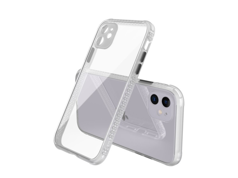 Newface iPhone 12 Kılıf Miami Şeffaf Silikon - Şeffaf