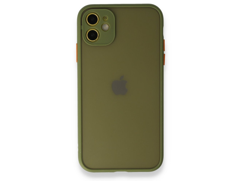 Newface iPhone 12 Kılıf Montreal Silikon Kapak - Açık Yeşil