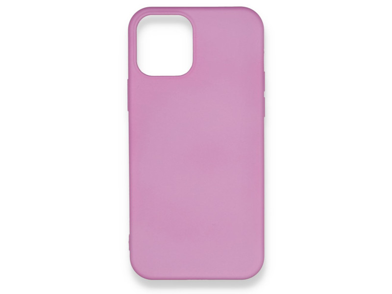 Newface iPhone 12 Kılıf Nano içi Kadife Silikon - Pembe