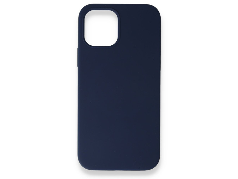 Newface iPhone 12 Mini Kılıf Magneticsafe Lansman Silikon Kapak - Lacivert