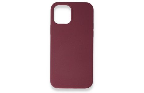 Newface iPhone 12 Mini Kılıf Magneticsafe Lansman Silikon Kapak - Mürdüm