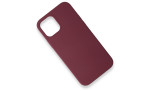 Newface iPhone 12 Mini Kılıf Magneticsafe Lansman Silikon Kapak - Mürdüm