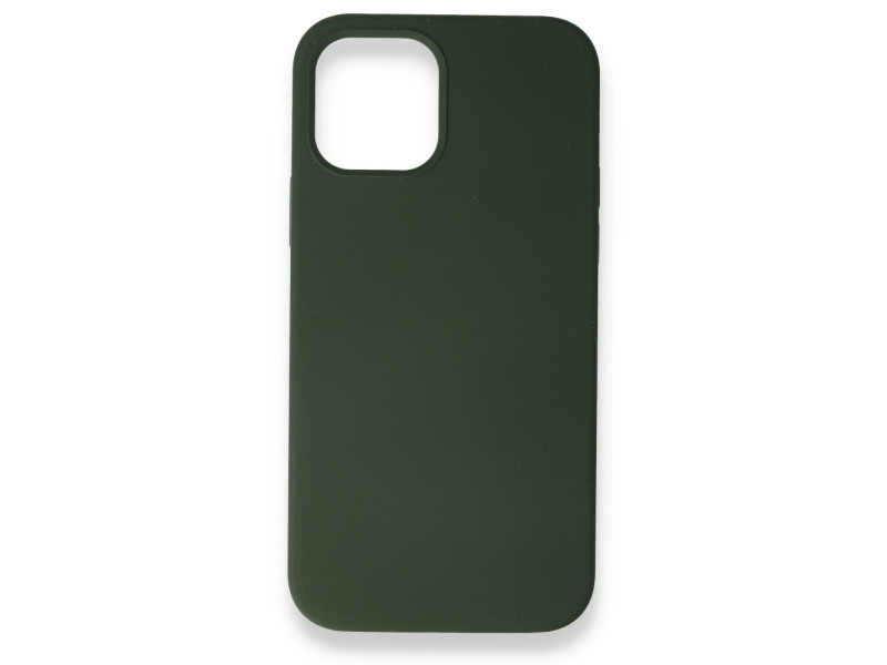 Newface iPhone 12 Mini Kılıf Magneticsafe Lansman Silikon Kapak - Yeşil