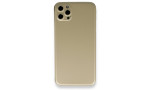 Newface iPhone 12 Pro Kılıf 360 Full Body Silikon Kapak - Gold