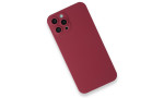 Newface iPhone 12 Pro Kılıf 360 Full Body Silikon Kapak - Kırmızı