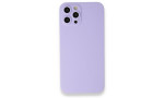 Newface iPhone 12 Pro Kılıf 360 Full Body Silikon Kapak - Lila