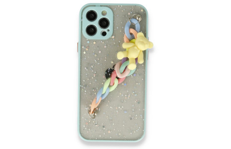 Newface iPhone 12 Pro Kılıf Ayıcıklı Silikon - Yeşil