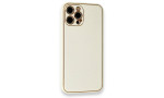 Newface iPhone 12 Pro Kılıf Coco Karbon Silikon - Beyaz
