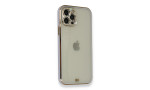 Newface iPhone 12 Pro Kılıf Liva Taşlı Silikon - Mor