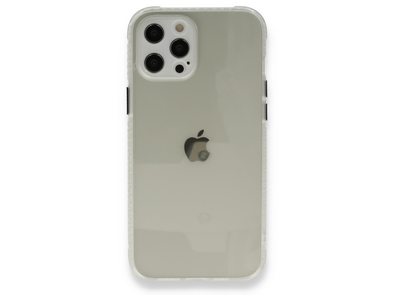 Newface iPhone 12 Pro Kılıf Miami Şeffaf Silikon - Şeffaf