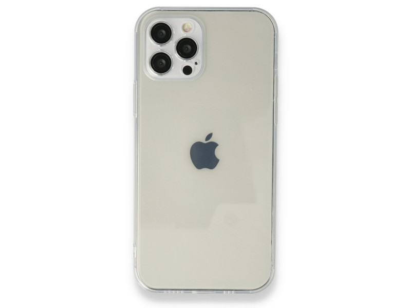Newface iPhone 12 Pro Kılıf Razer Lensli Silikon - Şeffaf