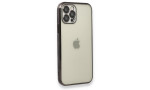 Newface iPhone 12 Pro Kılıf Razer Lensli Silikon - Siyah