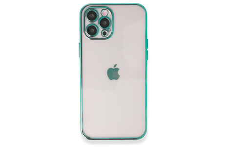 Newface iPhone 12 Pro Kılıf Razer Lensli Silikon - Yeşil