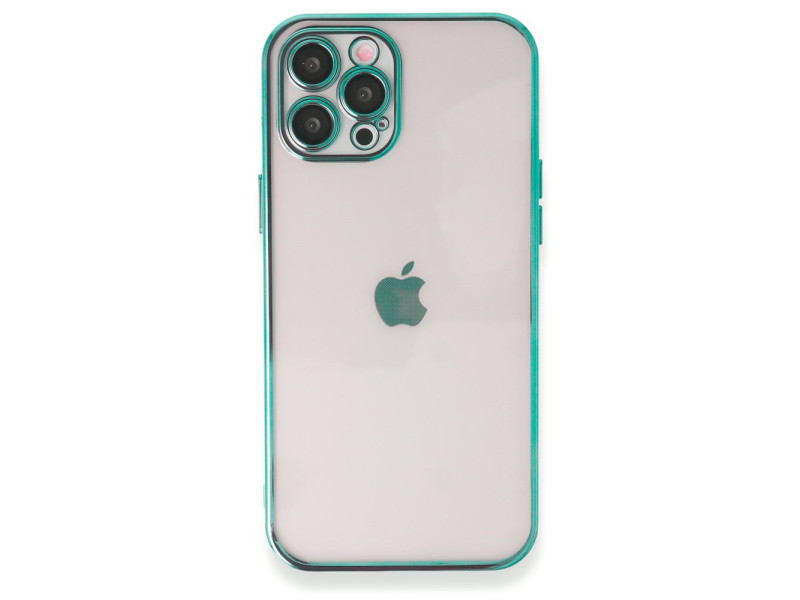 Newface iPhone 12 Pro Kılıf Razer Lensli Silikon - Yeşil