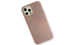 Newface iPhone 12 Pro Kılıf Simli Katmanlı Silikon - Rose
