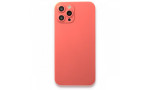 Newface iPhone 12 Pro Max Kılıf 360 Full Body Silikon Kapak - Turuncu