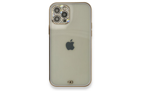 Newface iPhone 12 Pro Max Kılıf Liva Taşlı Silikon - Mor