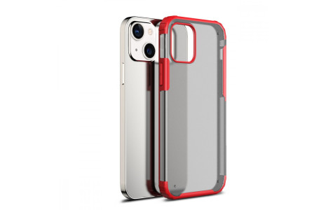 Newface iPhone 13 Kılıf Armor Shield Silikon - Kırmızı