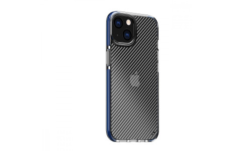 Newface iPhone 13 Kılıf Bambi Karbon Silikon - Mavi