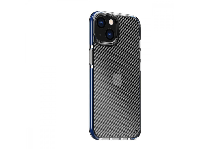 Newface iPhone 13 Kılıf Bambi Karbon Silikon - Mavi