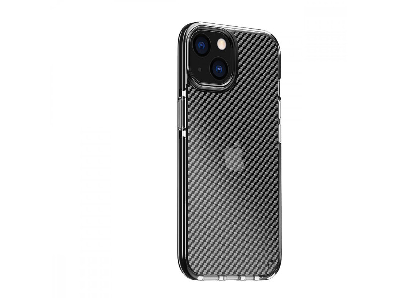 Newface iPhone 13 Kılıf Bambi Karbon Silikon - Siyah