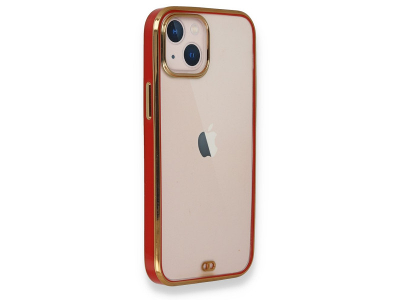 Newface iPhone 13 Mini Kılıf Liva Silikon - Kırmızı