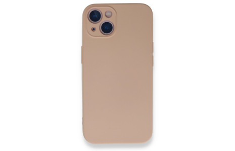 Newface iPhone 13 Mini Kılıf Nano içi Kadife Silikon - Pudra