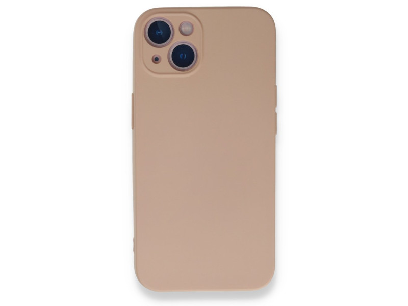 Newface iPhone 13 Mini Kılıf Nano içi Kadife Silikon - Pudra