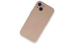 Newface iPhone 13 Mini Kılıf Nano içi Kadife Silikon - Pudra