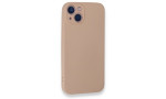 Newface iPhone 13 Mini Kılıf Nano içi Kadife Silikon - Pudra