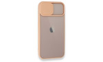Newface iPhone 13 Mini Kılıf Palm Buzlu Kamera Sürgülü Silikon - Pembe