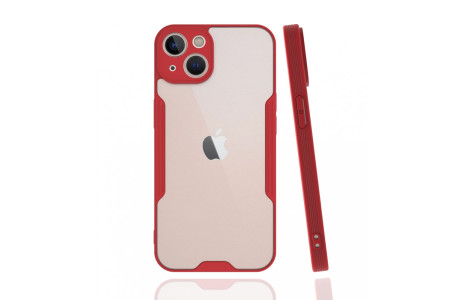 Newface iPhone 13 Mini Kılıf Platin Silikon - Kırmızı