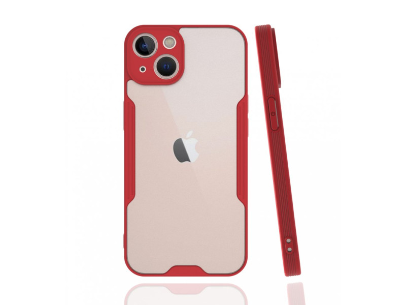 Newface iPhone 13 Mini Kılıf Platin Silikon - Kırmızı