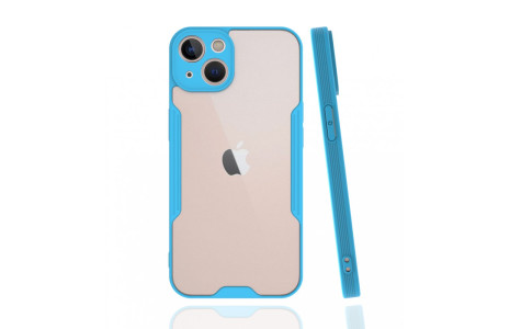 Newface iPhone 13 Mini Kılıf Platin Silikon - Mavi