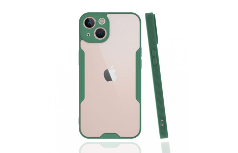 Newface iPhone 13 Mini Kılıf Platin Silikon - Yeşil