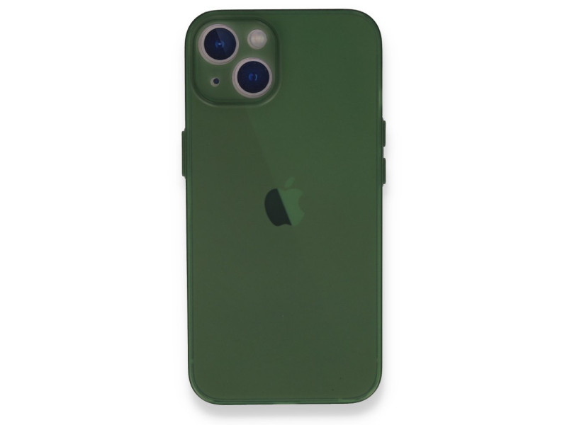 Newface iPhone 13 Mini Kılıf PP Ultra İnce Kapak - Yeşil
