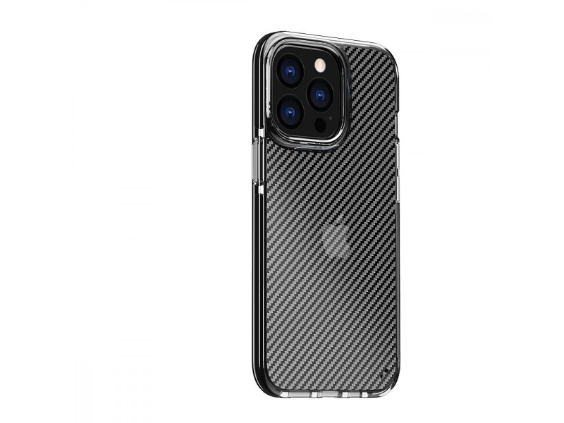 Newface iPhone 13 Pro Kılıf Bambi Karbon Silikon - Siyah