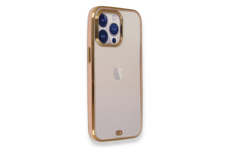Newface iPhone 13 Pro Kılıf Liva Silikon - Açık Pembe