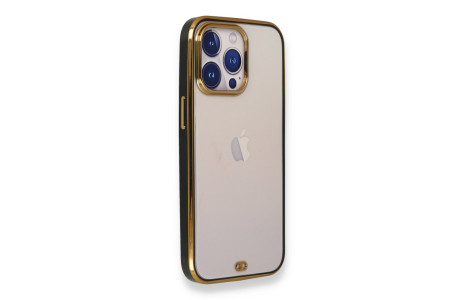 Newface iPhone 13 Pro Kılıf Liva Silikon - Siyah