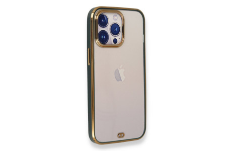 Newface iPhone 13 Pro Kılıf Liva Silikon - Yeşil